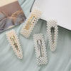 Wholesale Pearl Geometric Handmade French Retro Style Bb Clip Women's Hair Accessories