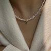 Wholesale Pearl Necklace Copper Freshwater Pearl Rice Shape Droplet Shape Minimalist Style For Women