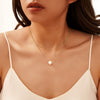 Wholesale Pearl Necklace Double Layer O Chain Geometric Style Light Luxury Design