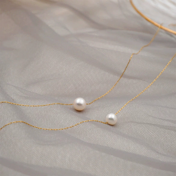Wholesale Pearl Necklace Geometric Retro Design Electroplating For Women