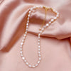 Wholesale Pearl Necklace Geometric Style Natural Freshwater Baroque Pearl 14K Goldwrapped Unisex