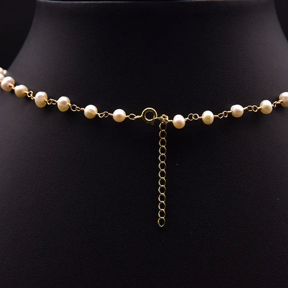 Wholesale Pearl Necklace With French Bow And Constellation Design Electroplated Elegant Clavicle Chain For Women Natural Niche Design Ins Style