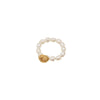 Wholesale Pearl Ring Retro Geometric Style Electroplating Winding Rose Design For Women