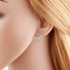 Wholesale Pearl Thread Earrings Copper 18K Gold Plated Geometric Animal Zodiac Minimalist Style