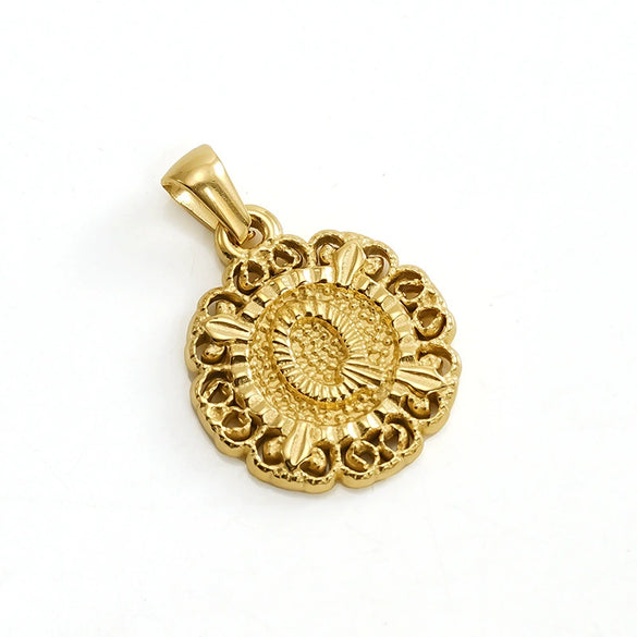 Wholesale Pendant Accessories Stainless Steel Embossed English Letter Number Text Electroplating For Women