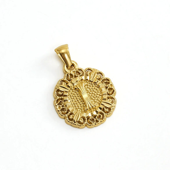 Wholesale Pendant Accessories Stainless Steel Embossed English Letter Number Text Electroplating For Women