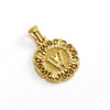 Wholesale Pendant Accessories Stainless Steel Embossed English Letter Number Text Electroplating For Women