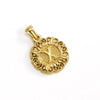 Wholesale Pendant Accessories Stainless Steel Embossed English Letter Number Text Electroplating For Women