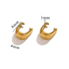 Wholesale Pendant Buckle Stainless Steel Real Gold Electroplated Melon Seeds Shape Waterproof
