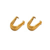 Wholesale Pendant Buckle Stainless Steel Real Gold Electroplated Melon Seeds Shape Waterproof