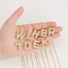 Wholesale Pendant Clavicle Chain Copper Gold Plated Letter Shape Versatile Style