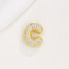 Wholesale Pendant Clavicle Chain Copper Gold Plated Letter Shape Versatile Style