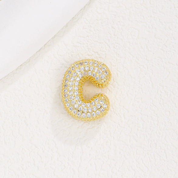 Wholesale Pendant Clavicle Chain Copper Gold Plated Letter Shape Versatile Style