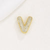 Wholesale Pendant Clavicle Chain Copper Gold Plated Letter Shape Versatile Style