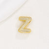Wholesale Pendant Clavicle Chain Copper Gold Plated Letter Shape Versatile Style