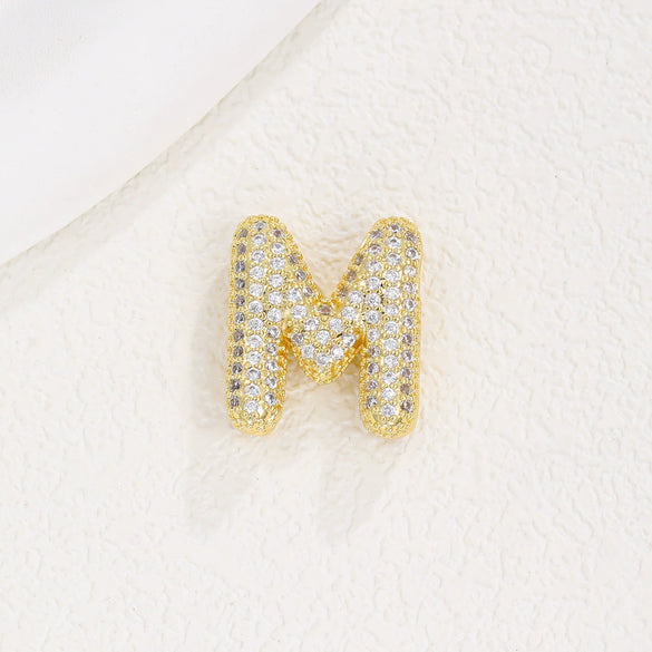 Wholesale Pendant Clavicle Chain Copper Gold Plated Letter Shape Versatile Style