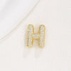 Wholesale Pendant Clavicle Chain Copper Gold Plated Letter Shape Versatile Style
