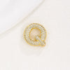 Wholesale Pendant Clavicle Chain Copper Gold Plated Letter Shape Versatile Style