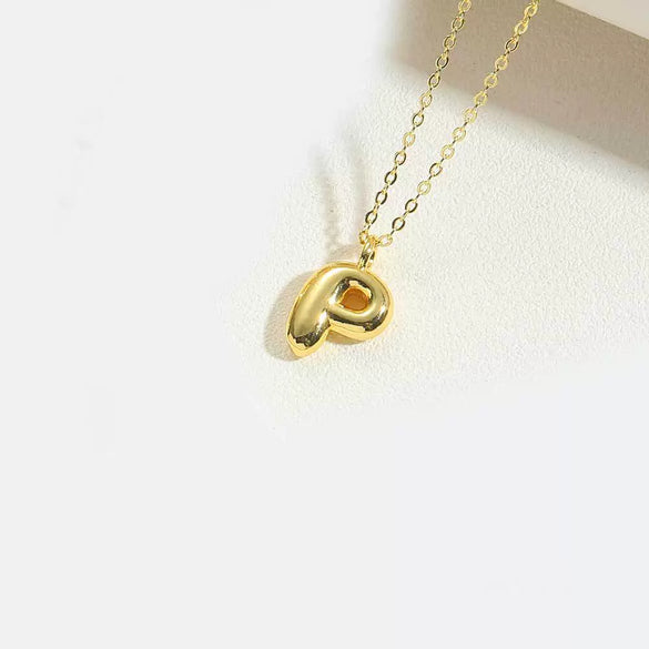 Wholesale Pendant Clavicle Chain Necklace Copper Electroplated With Letters Numbers Text Style For Women