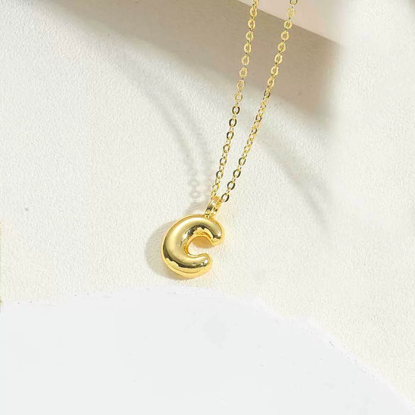 Wholesale Pendant Clavicle Chain Necklace Copper Electroplated With Letters Numbers Text Style For Women