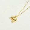 Wholesale Pendant Clavicle Chain Necklace Copper Electroplated With Letters Numbers Text Style For Women