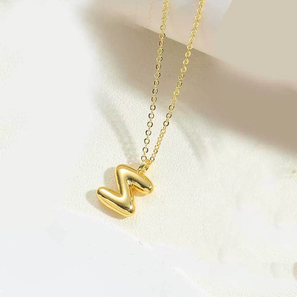 Wholesale Pendant Clavicle Chain Necklace Copper Electroplated With Letters Numbers Text Style For Women
