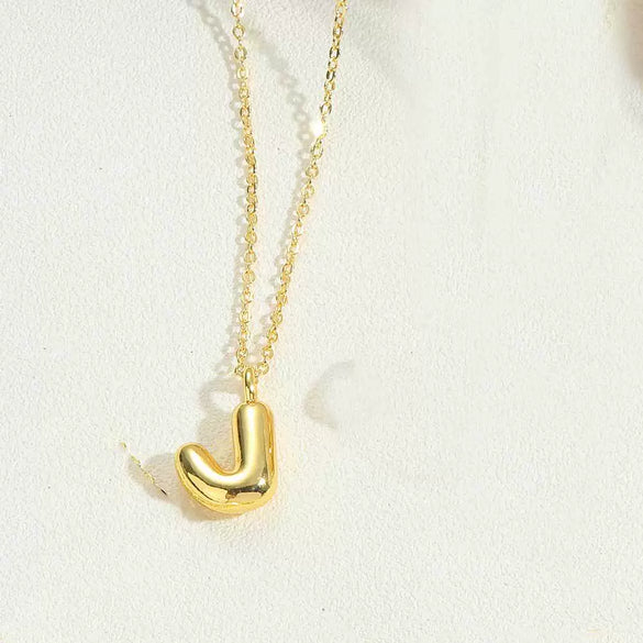 Wholesale Pendant Clavicle Chain Necklace Copper Electroplated With Letters Numbers Text Style For Women