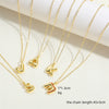 Wholesale Pendant Clavicle Chain Necklace Copper Electroplated With Letters Numbers Text Style For Women