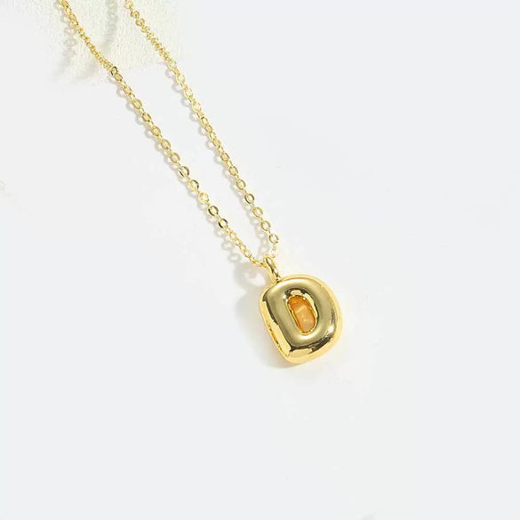 Wholesale Pendant Clavicle Chain Necklace Copper Electroplated With Letters Numbers Text Style For Women