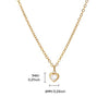 Wholesale Pendant Clavicle Chain Stainless Steel Heart Shaped Electroplating With Letters Numbers Text Pattern Unisex