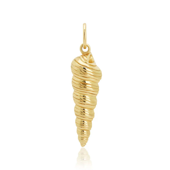 Wholesale Pendant Conch Fish Style Copper 18K Gold Color Furnace Vacuum Plating