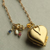Wholesale Pendant Copper Mixed Gemstone Inlay Geometric Vintage Style Electroplating Women's