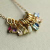 Wholesale Pendant Copper Mixed Gemstone Inlay Geometric Vintage Style Electroplating Women's