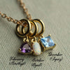 Wholesale Pendant Copper Mixed Gemstone Inlay Geometric Vintage Style Electroplating Women's
