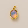 Wholesale Pendant Copper Stainless Steel Geometric Electroplating Unisex Natural Stone Diy