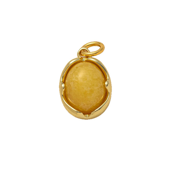Wholesale Pendant Copper Stainless Steel Geometric Electroplating Unisex Natural Stone Diy