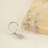 Wholesale Pendant Earrings Copper Vintage Geometric Micropaved Zircon