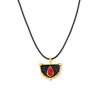 Wholesale Pendant Long Dress Chain Stainless Steel Leather Rope Geometric Pvd Electroplated