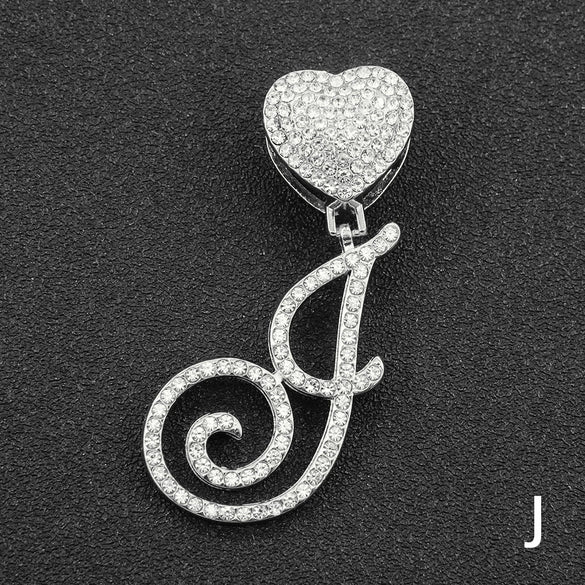 Wholesale Pendant Necklace Alloy Hiphop Style With Letter Pattern And Diamond Decoration Cuban Chain Accessories