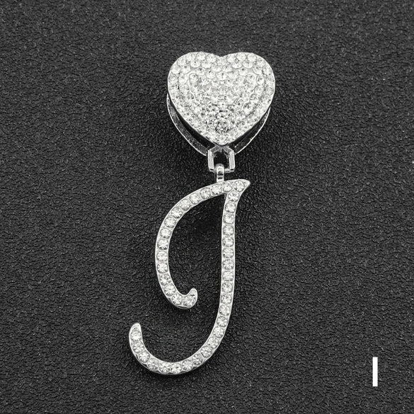 Wholesale Pendant Necklace Alloy Hiphop Style With Letter Pattern And Diamond Decoration Cuban Chain Accessories