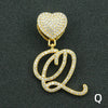 Wholesale Pendant Necklace Alloy Hiphop Style With Letter Pattern And Diamond Decoration Cuban Chain Accessories