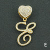 Wholesale Pendant Necklace Alloy Hiphop Style With Letter Pattern And Diamond Decoration Cuban Chain Accessories
