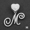 Wholesale Pendant Necklace Alloy Hiphop Style With Letter Pattern And Diamond Decoration Cuban Chain Accessories