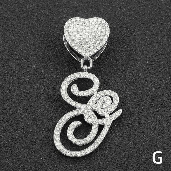 Wholesale Pendant Necklace Alloy Hiphop Style With Letter Pattern And Diamond Decoration Cuban Chain Accessories