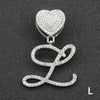 Wholesale Pendant Necklace Alloy Hiphop Style With Letter Pattern And Diamond Decoration Cuban Chain Accessories