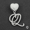 Wholesale Pendant Necklace Alloy Hiphop Style With Letter Pattern And Diamond Decoration Cuban Chain Accessories