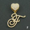 Wholesale Pendant Necklace Alloy Hiphop Style With Letter Pattern And Diamond Decoration Cuban Chain Accessories