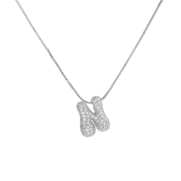 Wholesale Pendant Necklace Brass Copper With Letters Numbers Text Pattern Electroplated
