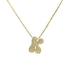 Wholesale Pendant Necklace Brass Copper With Letters Numbers Text Pattern Electroplated