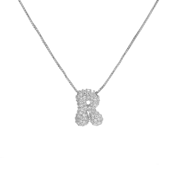 Wholesale Pendant Necklace Brass Copper With Letters Numbers Text Pattern Electroplated
